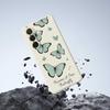 For Samsung Galaxy A36 5G Case Green Butterfly Pattern Printing Straight Edge TPU Phone Back Cover
