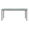 Maison Exclusive - Table de jardin Gris clair 190x90x74 cm Aluminium et verre