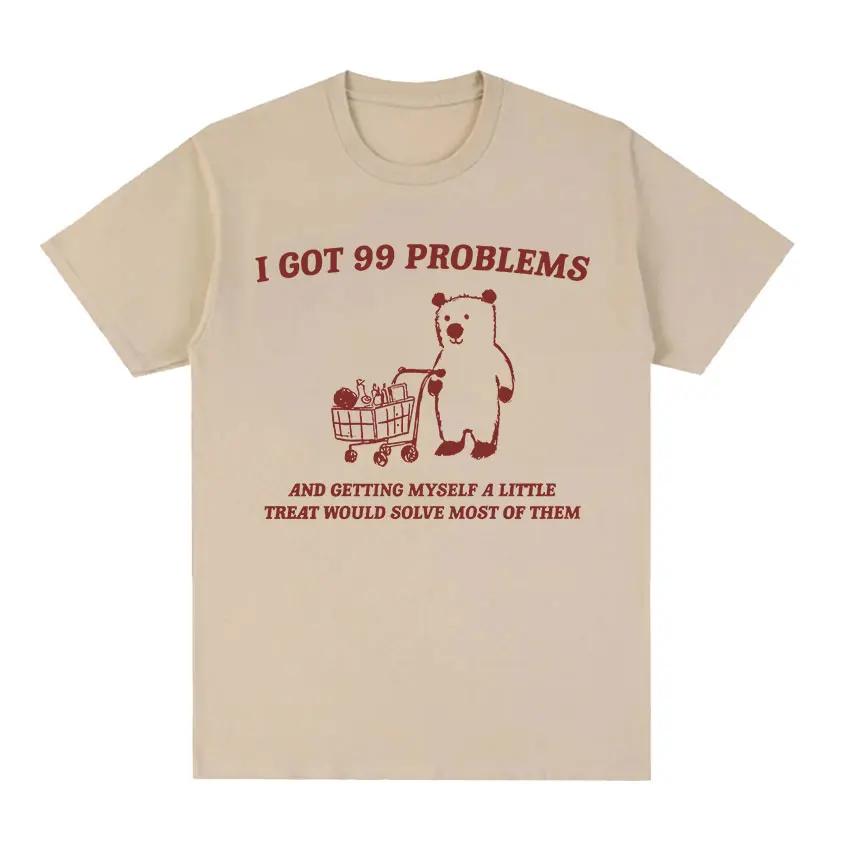 My Tummy Hurts Funny Raccoon Graphic T Shirt Weird Meme Men Women Tops T-shirts Fashion Harajuku Casual Cotton Oversized T-shirt