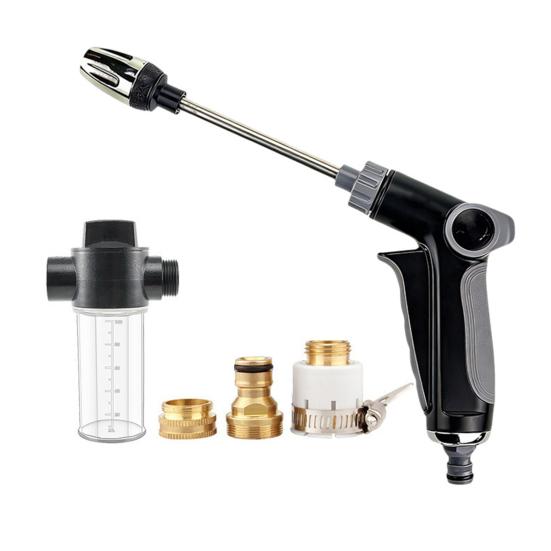 High Pressure Washer Car Wash Spray Wand with Brass Connector 2-in-1 Jet & Spray Nozzle Outdoor Surface Cleaner Tool for Garden Watering Patio Fence