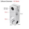 1 buc Clemă de Fixare Stâlp Aliaj de Aluminiu Diametru Fix Vertical Fixare Cruce Clip