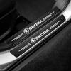 4 ks Autoznak Ochrana prahů dveří proti poškrábání Pro Octavia Kodiaq Fabia Superb Yeti Rapid Kamiq Karoq Derivat