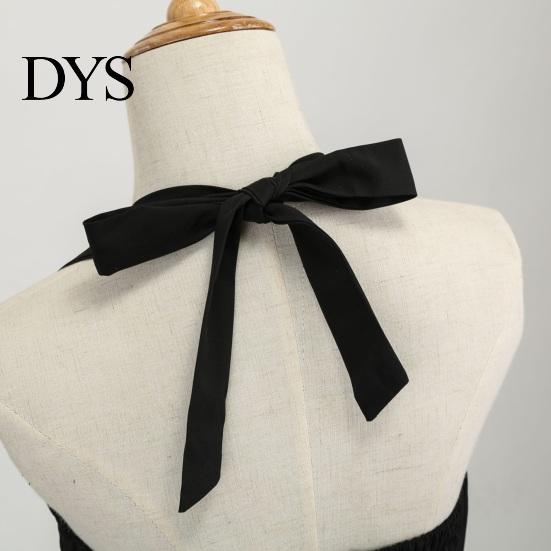 Ärmelloses Damenkleid Abend Schnürung Neckholder A-Linie Großer Schwung Rückenfrei Aus Retro Dame Schulter Unifarben Cocktailparty Hochzeit Midi