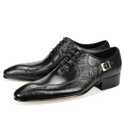 Fashion High-end Luxury Handmade Leather Shoes Men's Business Formal Casual Shoes British Carved Brogue Shoes Fashion Banquet Suit Shoes