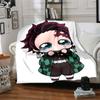 1pc Kamado Tanjiro Blanket, Gift, for Men and Women, Soft Blanket, Good for Sofa Bed Couch Travel, Lightweight Flannel Blanket