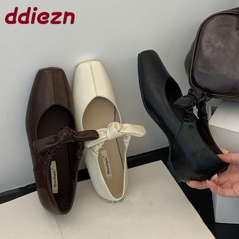 Modische Damen-Halbschuhe mit Höhenvergrößerung Damen Mary Janes Schuhe 2025 Neue Mode Schmetterlingsknoten Damen Ballerinas Slipper