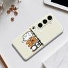 For Samsung Galaxy S24 FE Case Three Animal Dolls Pattern Printing Straight Edge TPU Phone Back Cover