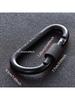 An outdoor hanging buckle backpack buckle, aluminum alloy backpack buckle, thickened size 8 with lock, D-type quick hanging nut