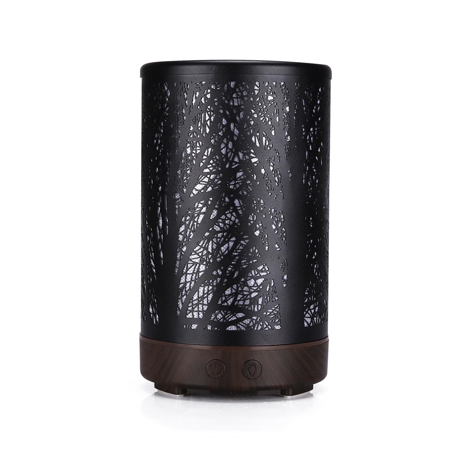 

Forest Iron Aromatherapy Humidifier: 100ml Retro-Style Silent Diffuser for Home Use