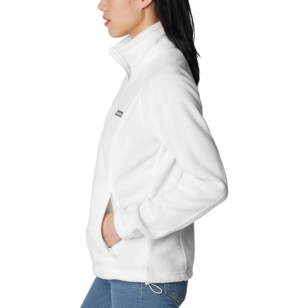 Columbia Benton Springs Full Zip Fleece, Womens White Fleece