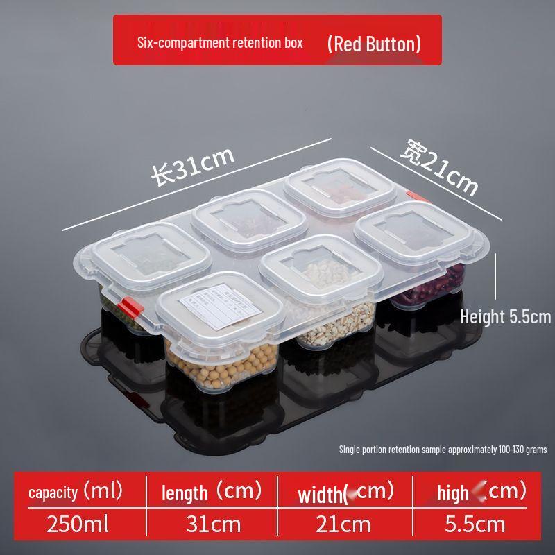 Plastic Food Sample Retention Box