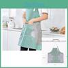 Oilproof Kitchen Apron Striped Waterproof With Wipehand Feature Dirtresistant And Lightweight For Summer