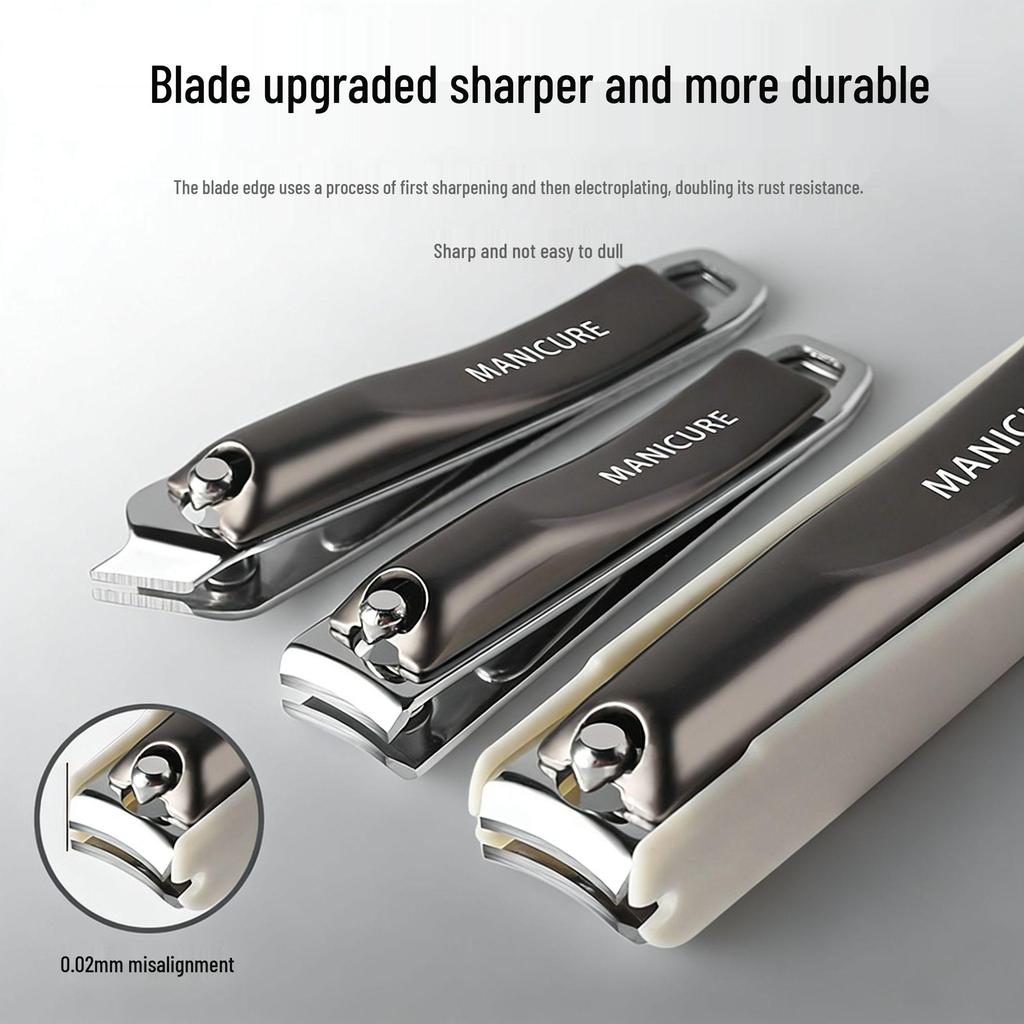 Custom Logo Nail Clipper Set: Nail Clippers, File & Ear Pick In Gift Box