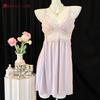 [Moonlight Camellia] New pure desire sleeping dress women's summer loungewear suspender lace sexy ice silk pajamas backless