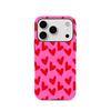 Pink Heart-shaped 2-in-1 Phone Case Suitable for iPhone 17, 16, 15, 14,13,12,11 Pro/Max/Plus Anti Drop and Shockproof Back Cover