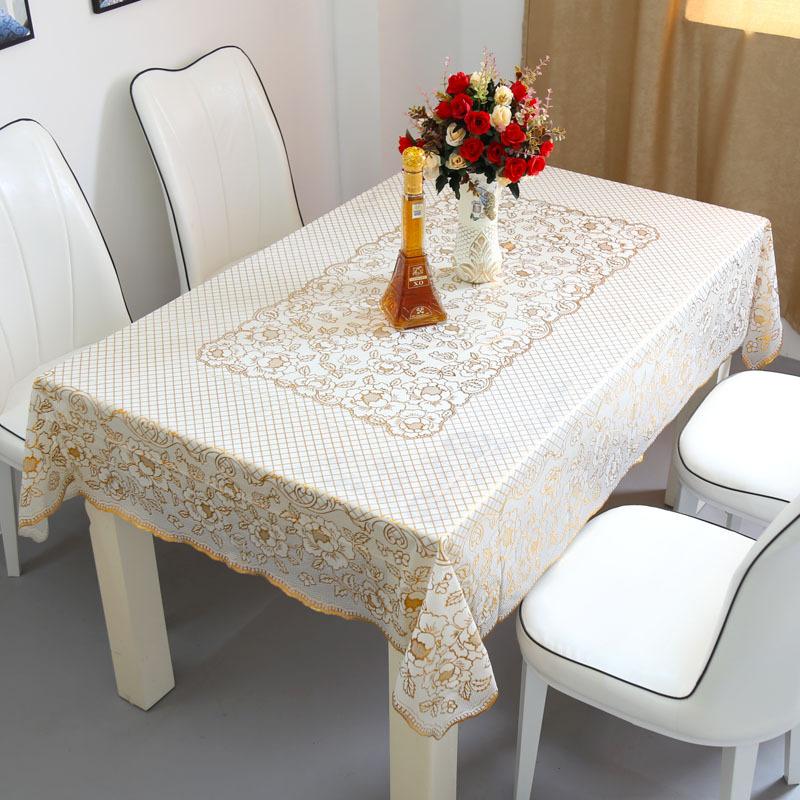 Kunststoff-Tischdecke, wasserdicht, verbrühungs- und ölbeständig, waschbare Tischdecke, PVC-Esstischmatte, rechteckige Couchtisch-Tischdecke, pastoral