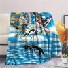Stampa Sneakers Coperta di Flanella Copriletto per Camera da Letto Copridivano Campeggio Coperta Calda Regali per famiglia e amici(MJ055)