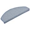VidaXL Stair Treads 15 Pieces 65 X 24 X 4 Cm Light Grey and Blue Semicircular Large 322375