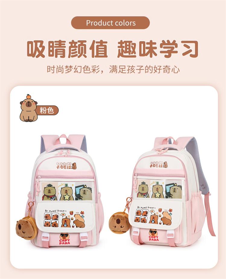 

School bag new cartoon cute junior high school students large-capacity backpack to reduce the burden Japanese versatile