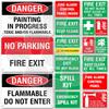 Fire Safety Metal Sign Flammable Warning Emergency Exit Escape Alarm Extinguisher Instruction Signage Assembly Hose Reel Plaque