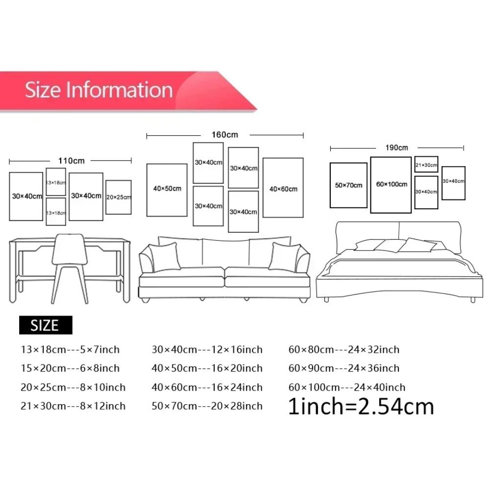 Bauhaus Style Minimalist Geometric Wall Art Prints Modern Black Line Canvas Painting Home Living Room Decoration Unframed