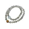 Letters from the Universe Aquamarine Moonstone Tiger Eye Stone Double-Layer Beaded Bracelet for Women, Niche Design for Summer