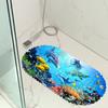Underwater World Bathroom Mat Bath Room Floor Mat Pvc Non-Slip Mat Waterproof Suction Cup Floor Mat Foot Mat Can