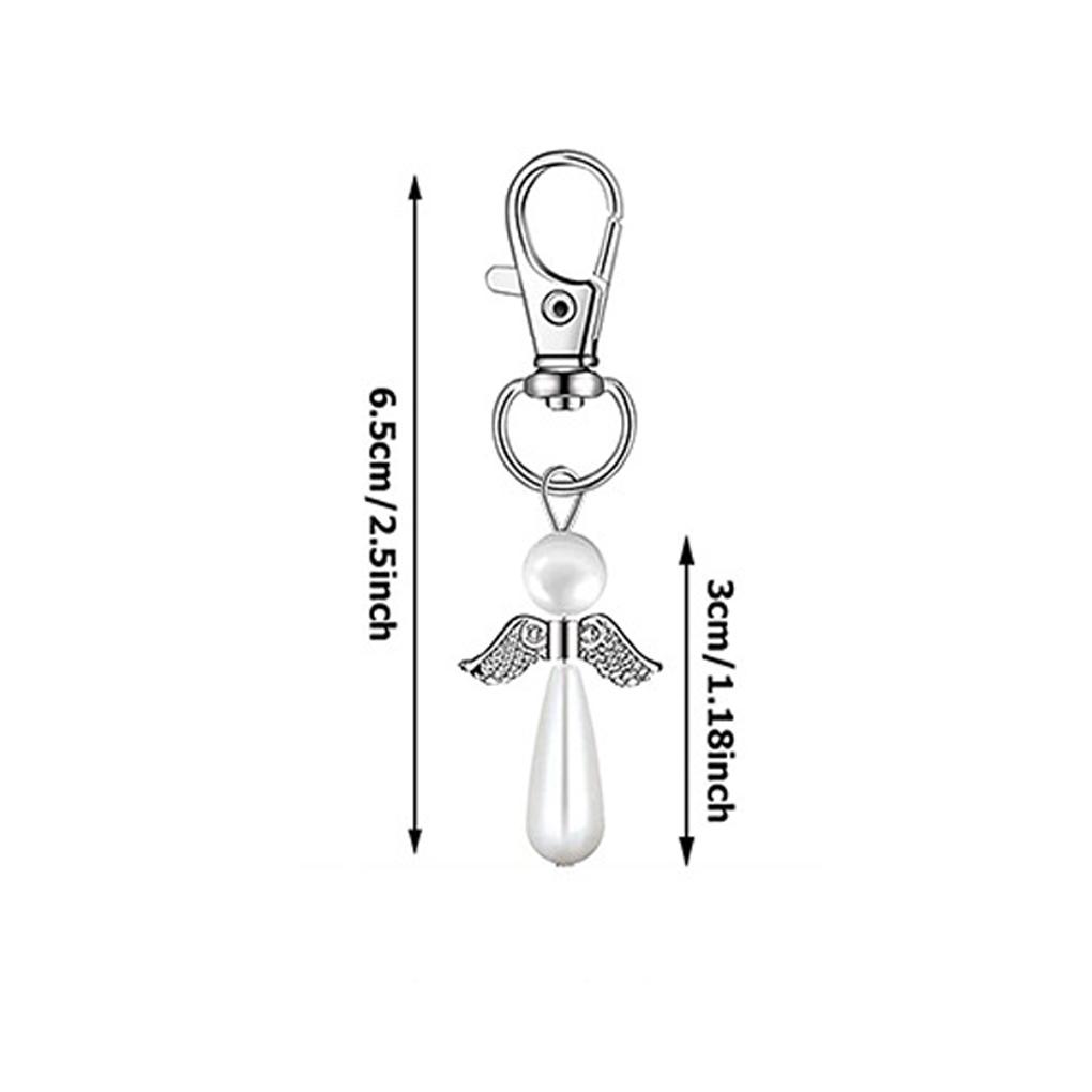 Key Chain Originality Sliver angel Keys Absorbing Ring Pendant Wedding Romantic Charming Fascinating Exquisite Ornament