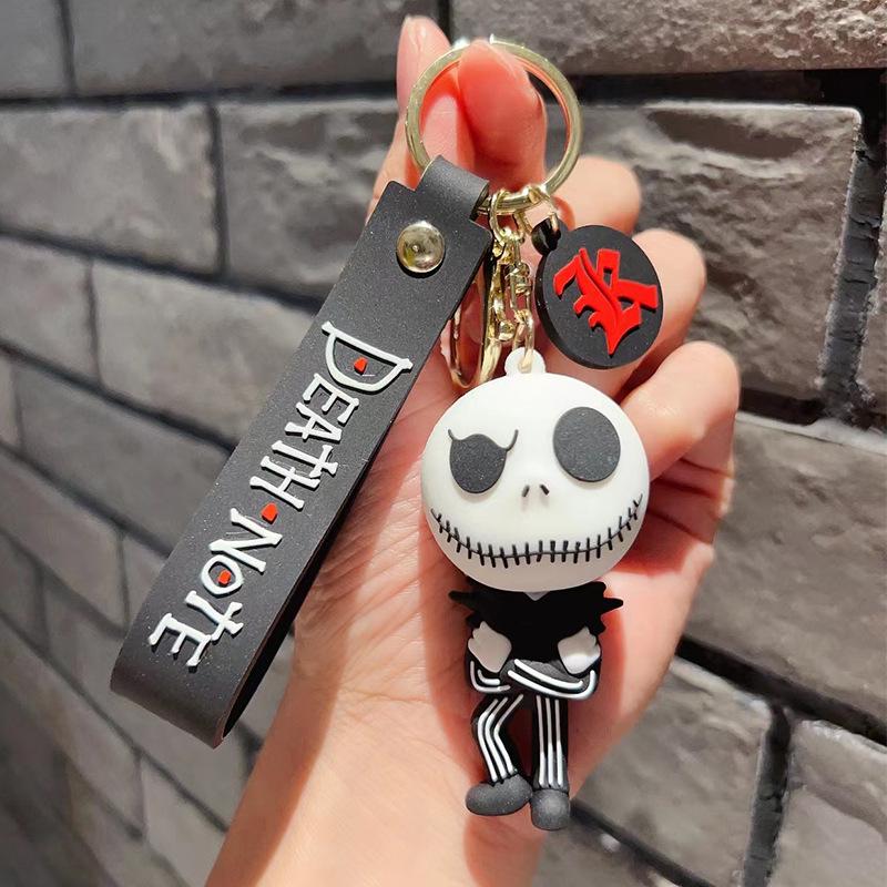 Nightmare Before Christmas Kürbis Totenkopf Schlüsselanhänger - Alberne Halloween Streich Anhänger