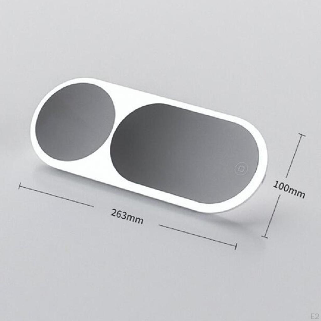 Pare-soleil de voiture Miroir de maquillage Universel Remplacement Installation facile Portable Auto Miroir de courtoisie Haut