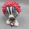 11cm Demon Slayer Action Doll Model Akaza Head Moving Q-Version Doll Mini Series Sitting Anime Doll Desktop Decor Toys Gift