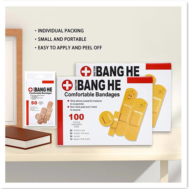 Composite Type PE Breathable Daily-use Breathable Waterproof Bandage Set with Special-shaped Patches