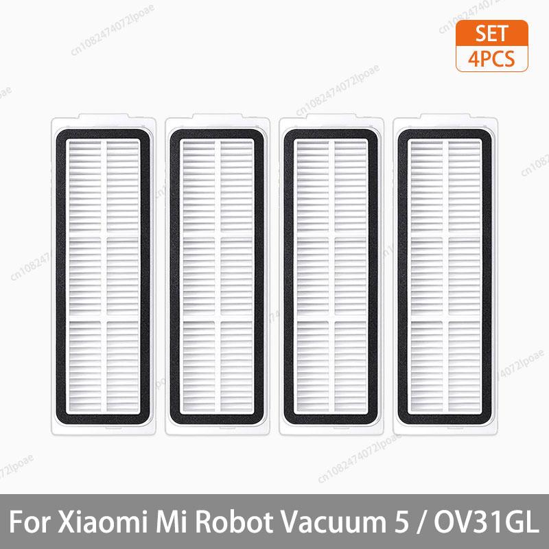 For Xiaomi Robot Vacuum 5 / OV31GL Cleaner Accessories Main Brush Side Brush Hepa Filter Mop Cloth Dust Bag Parts Spare