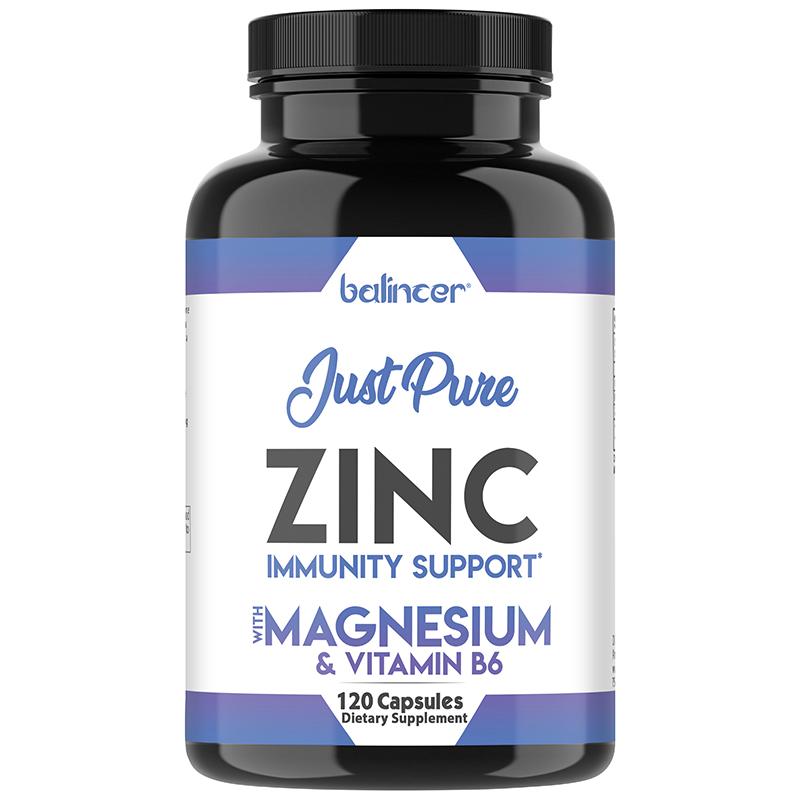 Magnesium 250 Mg Dietary Supplement, With Vitamin B6, Zinc, 120 Capsules Per Bottle 120 Capsules