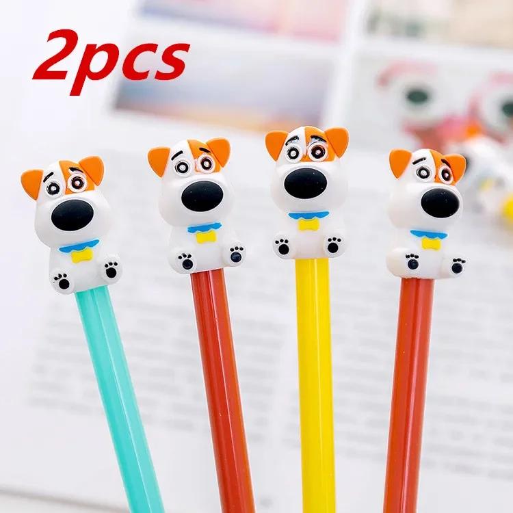 Cute Gentleman Dog Gel Pen Ink Pen Promotional Gift Stationery School and Office Supplies Random Colors