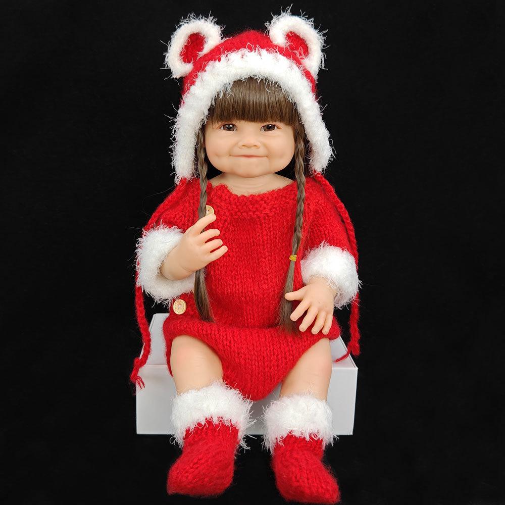 55CM Full Body Soft Silicone Reborn Toddler Doll Lifelike Soft Touch High Quality Doll Gifts for Children home Birthday Christmas gifts