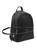 Michael Kors Verstellbarer Riemen Leder Rucksack Mittel Unisex Rucksack Schwarz 35T5SM9M1L-BLACK