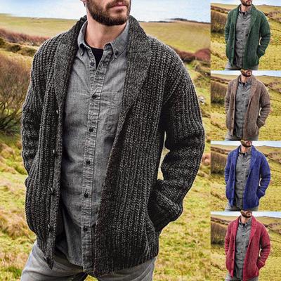 Strickjacke Europa und Amerika einfarbiger, langärmliger, schmaler Strickpullovermantel