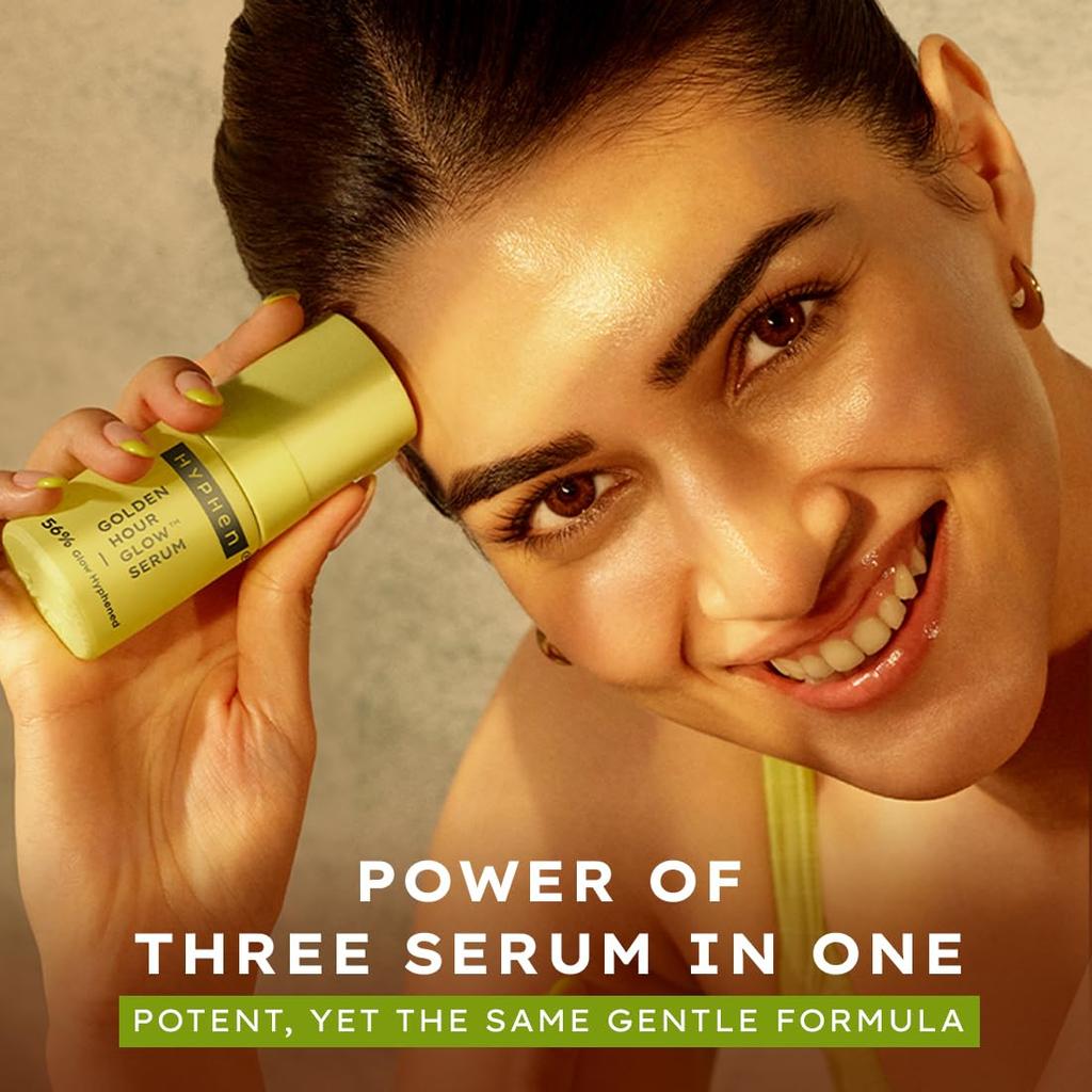 Hyphen 5% Niacinamide, 1% Alpha Arbutin & 25% Kakadu Plum Brightening Face Serum | 20X Vitamin C for Glowing Summer Skin | Hydrating Serum for Dark