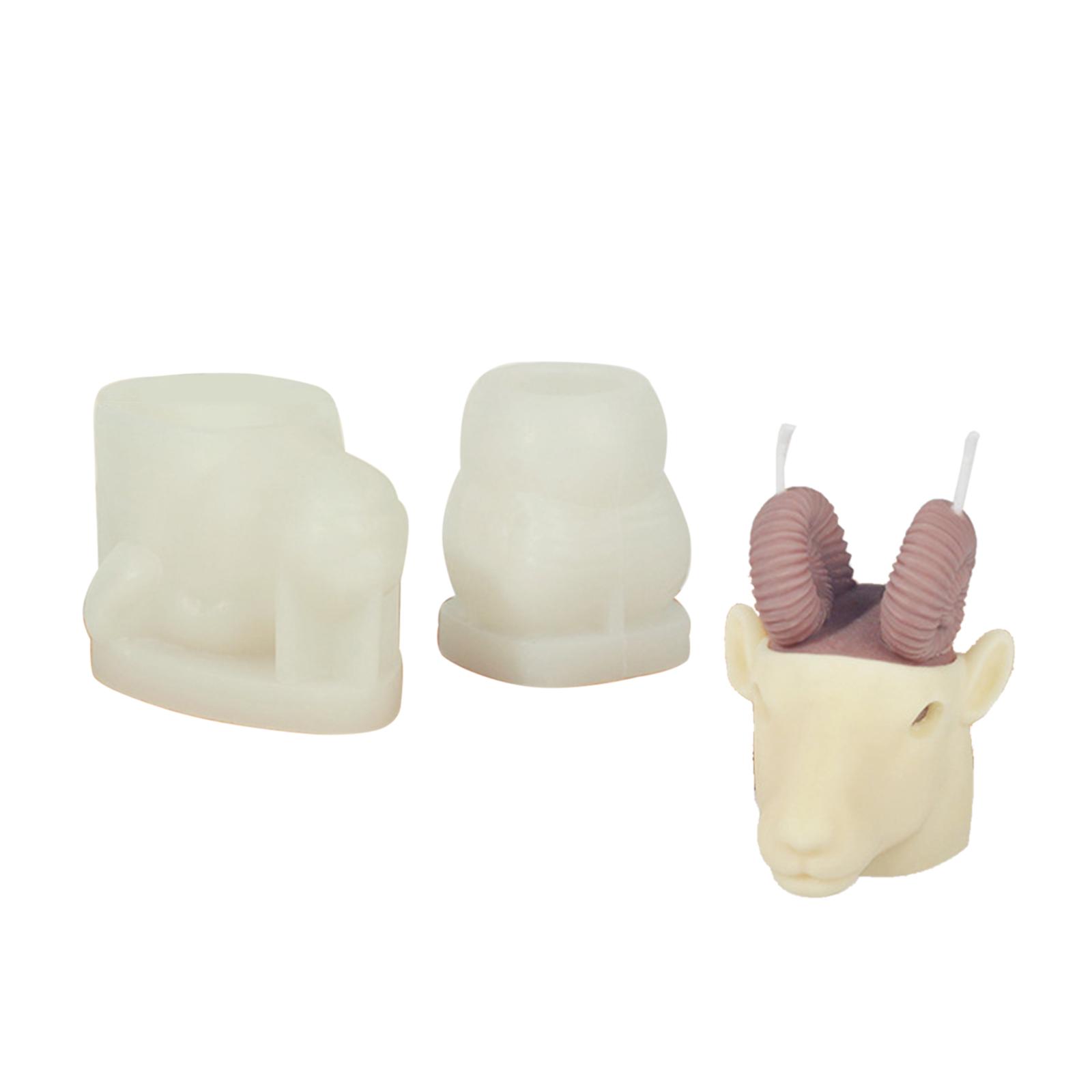 

1 комплект 3D животных силиконовые формы свечи формы легко извлекаются для DIY свечи гипсовый орнамент эпоксидная смола литейная форма D