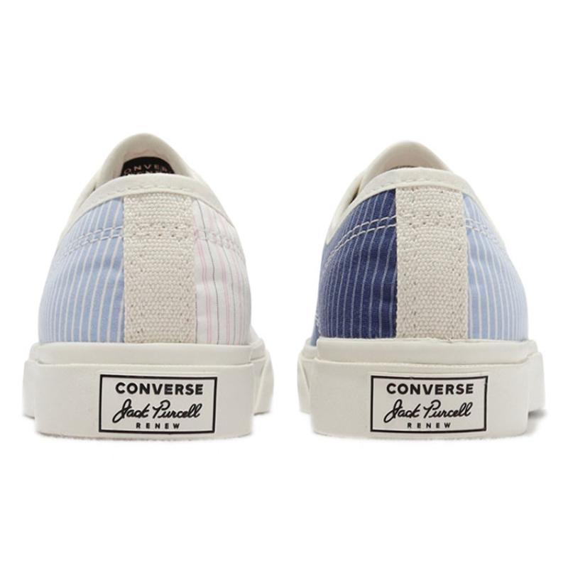 Converse Jack Purcell Renew Upcycle Classic Casual Low-Top Espadrilles Unisex Blue and White