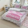 Princess Bedroom Bedding Set Duvet Cover Christmas Gifts Comforte Cartoon With Pillowcase Children's  Suitable and Adults