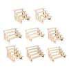 Wood Display Riser Cupcake Stand Decorative Figure Display Stand Perfume Organizer for Figures Jewelry Desserts Show Vendor