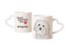 Bichon Bolognese, Bolo, Botoli, Bottolo - Cup with a Dog, Adorable Cup with a Heart-shaped Handle, Universal Gift from the Brand