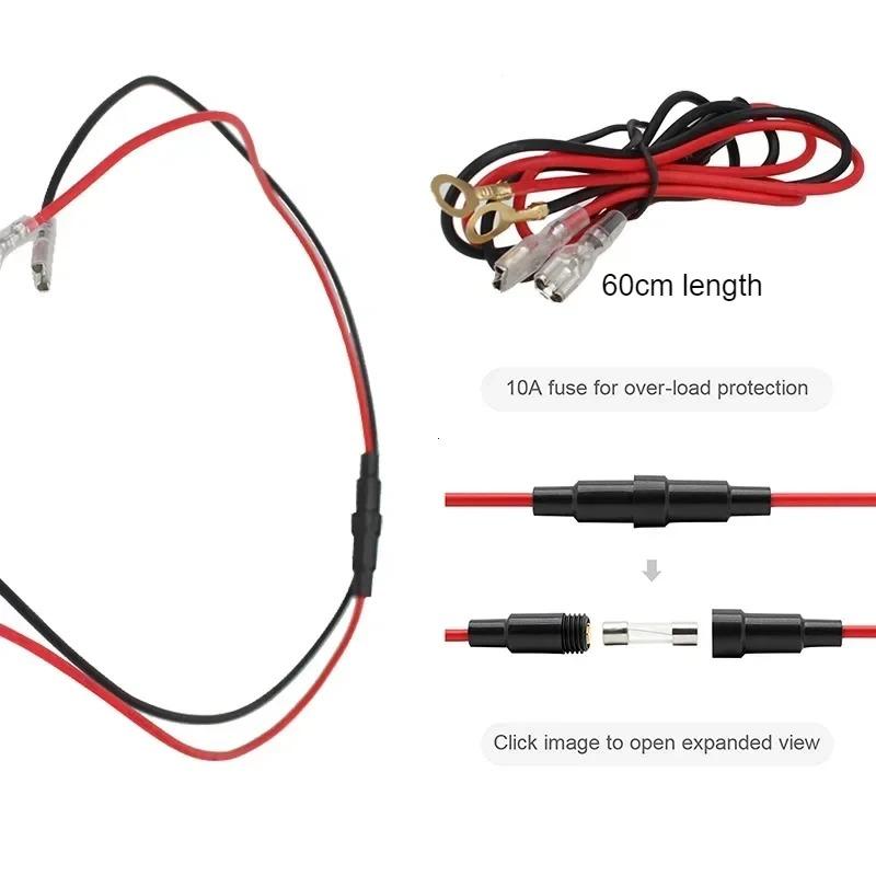 12V-24V Motorcykel Bil Båtladdare Traktor Strömuttag Stickkontakt 4 färger LED Autoladdaruttag Laddningsadapter med vattentätt lock