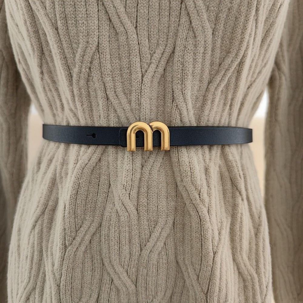 PU Leather Belt Adjustable Waist Strap Casual Waistband  Decor Accessories