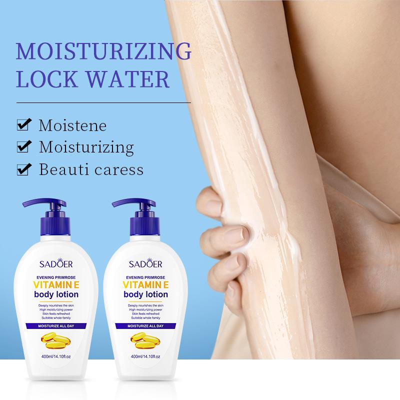 Lotion Corporelle Vitamine E SADOER Onagre Hydrate et hydrate tout le corps