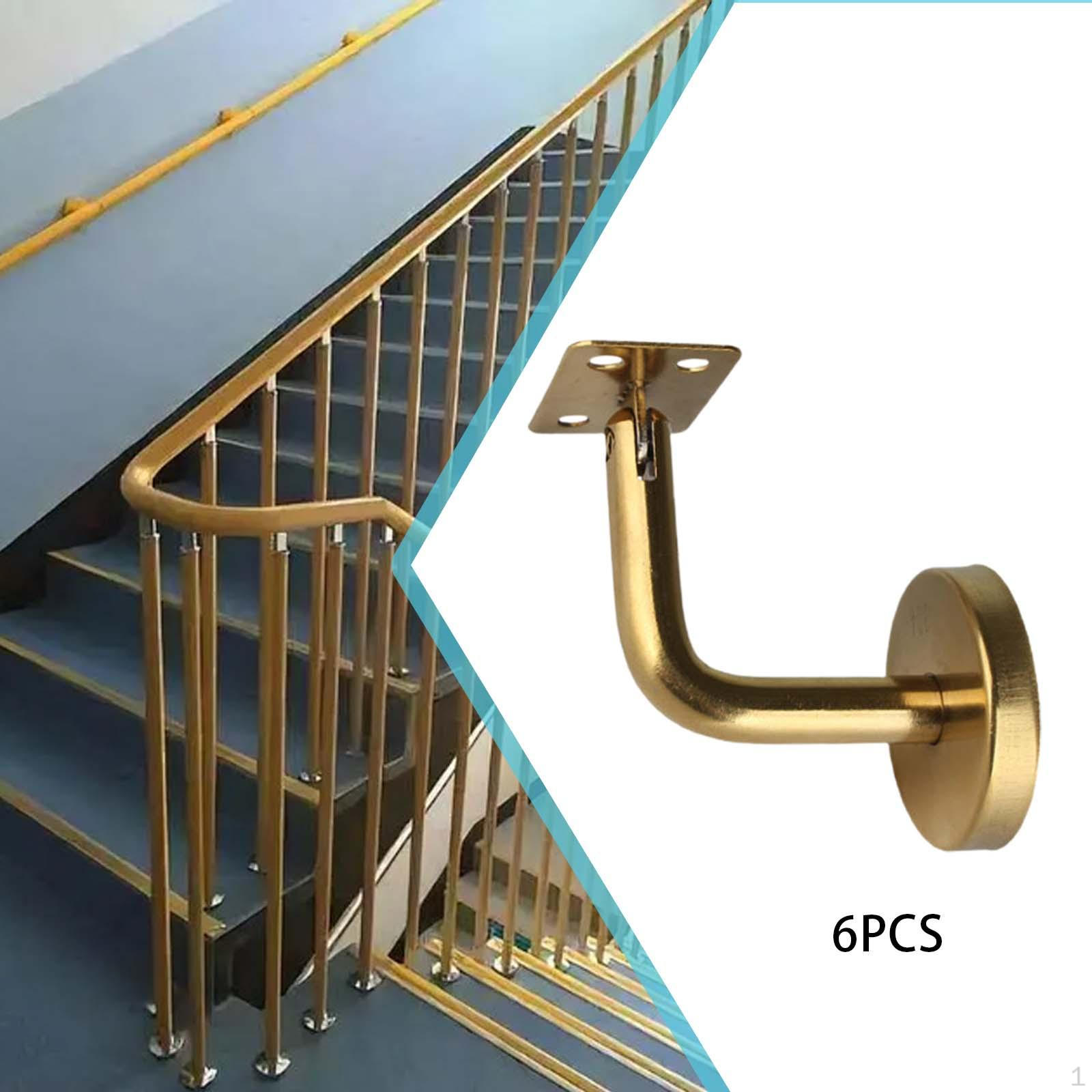 

6 шт. перила, опорные кронштейны для перил для лестниц, оборудование, кронштейн для перил коридора Flat Support Plate