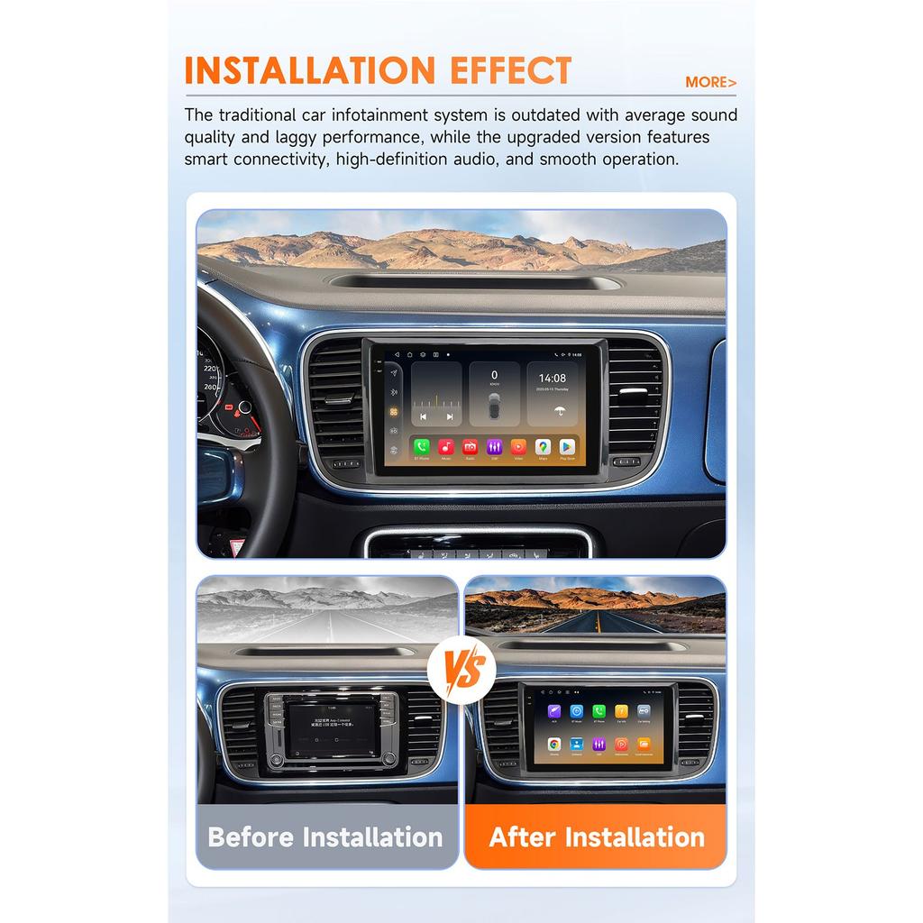 OSSURET Intelligent Screen Snapdragon 6115 Android Car Radio Player for VW Volkswagen beetle A5 5c 2011-2019 Carplay Auto GPS 2DIN Car Multimedia