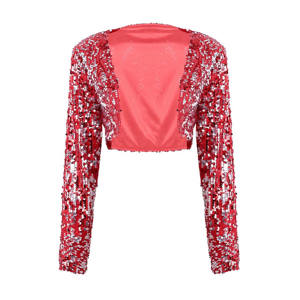 red glitter jacket